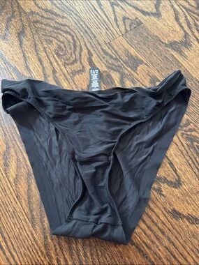 Skims Black Sheer Bikini Briefs - Women Intimates & Sleepwear